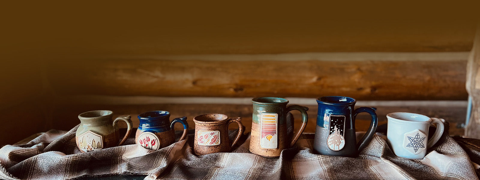 Family Mug - Handmade Medallion Mugs - Mountain Arts Pottery