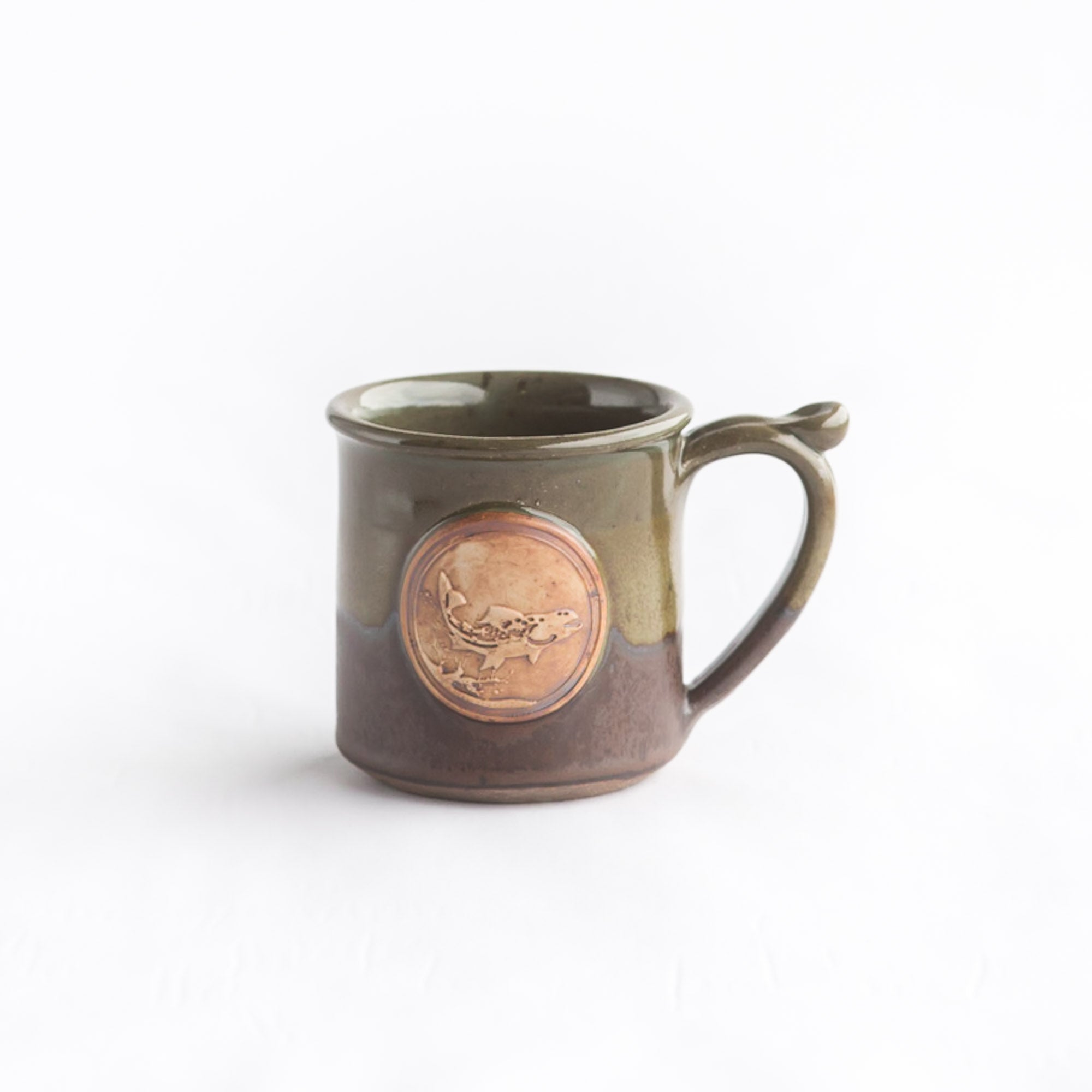 Fishing Mug - Handmade Medallion Mugs - Mountain Arts Pottery